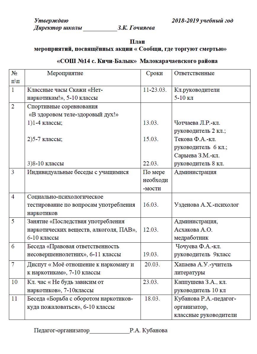 Читающая школа план мероприятий в казахстане